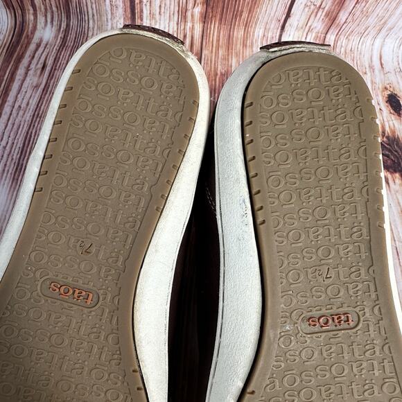 Taos BOOTSIE Womens Sz 7.5 Brown Leather Side Zip Up Booties Ankle Boots Shoes - Picture 9 of 10